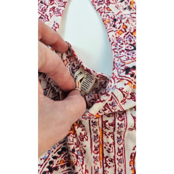 Billabong sz M lightweight soft stretch Aztec boho beach tank top EUC y2k 90s - Picture 4 of 6